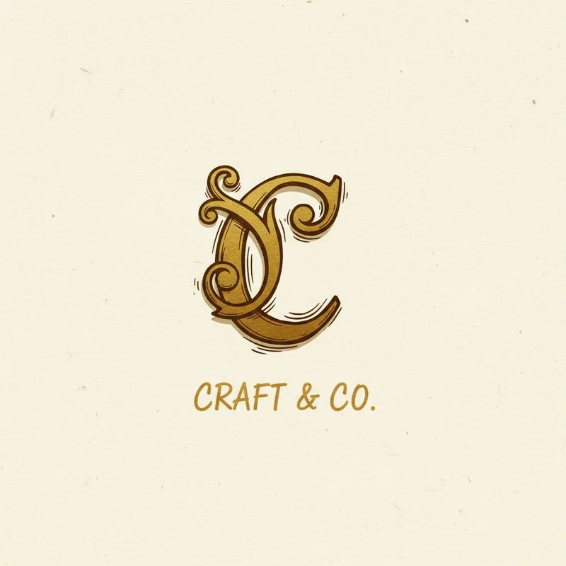 Cursive C logo